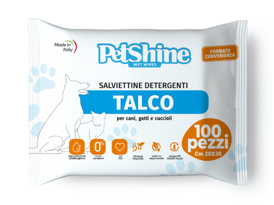 Picture of Petshine Talco Sterile wipes for pet care