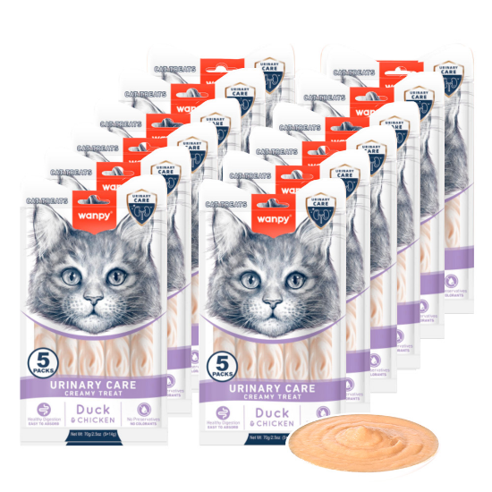 Picture of Wanpy Tuna & Crab Creamy treat 1 carton 12 Pouches