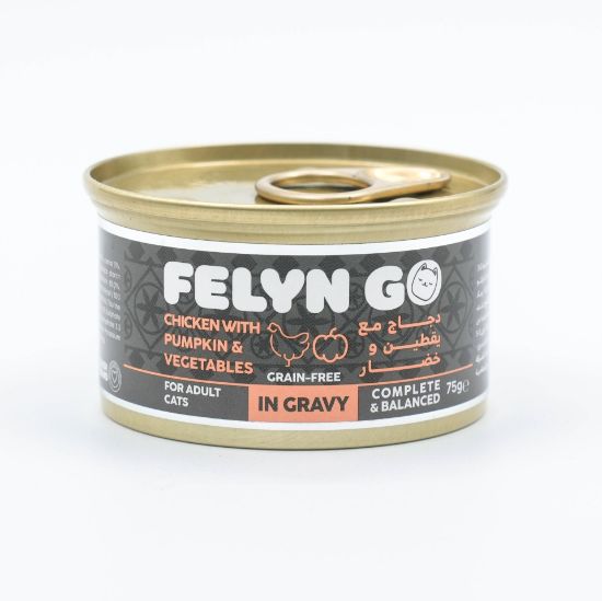 Picture of Felyn Go C&B Cans Chicken with Pumpkin & Vegetables in Gravy 75g