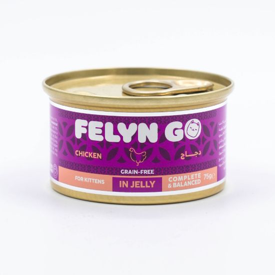 Picture of Felyn Go C&B Cans Chicken in Jelly for Kittens 75g