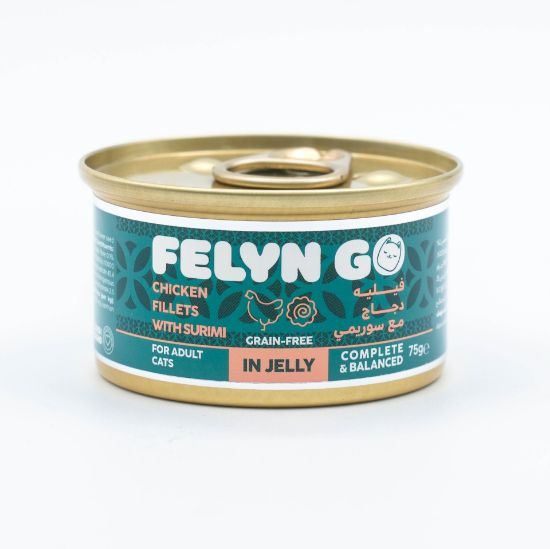 Picture of Felyn Go C&B Cans Chicken Fillets with Surimi in Jelly 75g