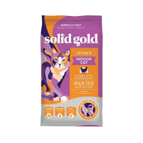 Picture of Solid Gold Lets Stay In Chicken Lentil & Apple Recipe Grain Free for Cats 1.36kg