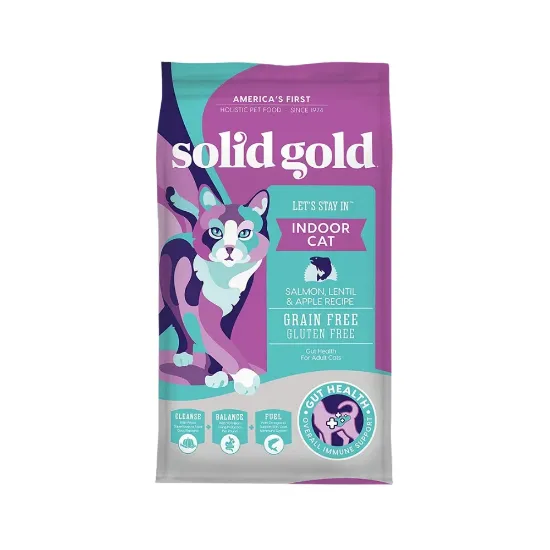 Picture of Solid Gold Lets Stay In Salmon Lentil & Apple Recipe Grain Free for Cats 1.36kg