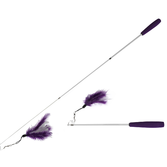 Picture of Cat fishing rod toy purpl color