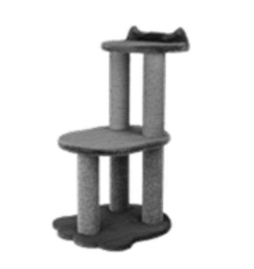 Picture of Triple cat scratching post Black color