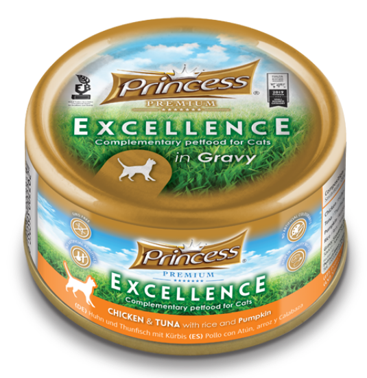 Picture of PRINCESS EXCELLENCE TINS CHIC/TUNA/PUMP 70 gm