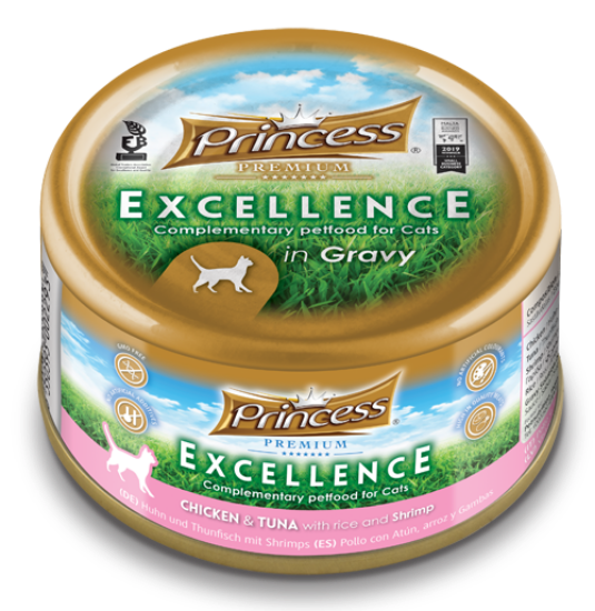 Picture of PRINCESS EXCELLENCE CHIC/TUNA/SHRIMP 70G